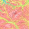 Dovrefjell topographic map, elevation, terrain