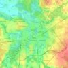 Utena topographic map, elevation, terrain