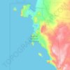Paracas topographic map, elevation, terrain