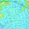 Gulou District topographic map, elevation, terrain