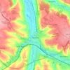 Lisieux topographic map, elevation, terrain