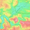 Rodez topographic map, elevation, terrain