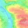 Hochberg topographic map, elevation, terrain