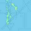 Montebello Islands topographic map, elevation, terrain