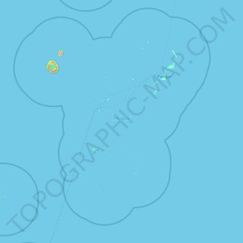 Haʻapai topographic map, elevation, terrain