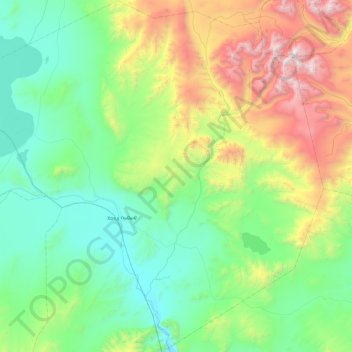 Hovd topographic map, elevation, terrain