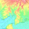 Amotape topographic map, elevation, terrain