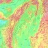 Sagaing Region topographic map, elevation, terrain
