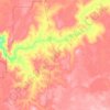 Ajana topographic map, elevation, terrain
