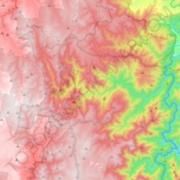 Jenolan topographic map, elevation, terrain