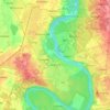 Alytus topographic map, elevation, terrain