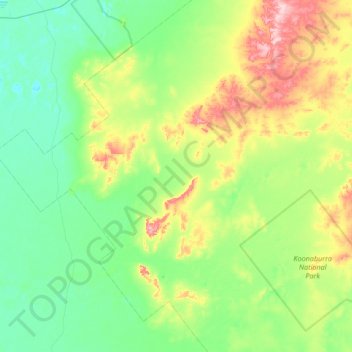Bulla topographic map, elevation, terrain