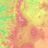 Deschutes National Forest topographic map, elevation, terrain