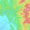 Doi Saket topographic map, elevation, terrain