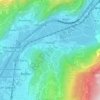 Volano topographic map, elevation, terrain