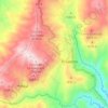 El Saladito topographic map, elevation, terrain