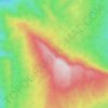 Elliot Range topographic map, elevation, terrain