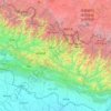 Bagmati topographic map, elevation, terrain