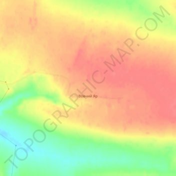 Vovchyi Yar topographic map, elevation, terrain