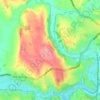 Longsdon topographic map, elevation, terrain