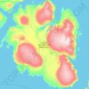 Oktoberrevolutions-Insel topographic map, elevation, terrain