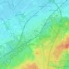 Wezep topographic map, elevation, terrain