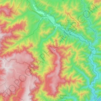 Billabong topographic map, elevation, terrain