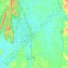 Gordon County topographic map, elevation, terrain