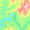 Cachoeira Dourada topographic map, elevation, terrain