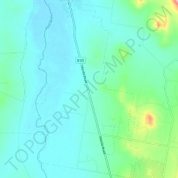 Hallsville topographic map, elevation, terrain