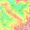 Montrose County topographic map, elevation, terrain