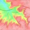 Flamets-Frétils topographic map, elevation, terrain