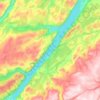 Loch Ness topographic map, elevation, terrain