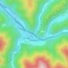 Wallace topographic map, elevation, terrain