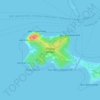 остров Елены topographic map, elevation, terrain