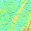 中方县 topographic map, elevation, terrain