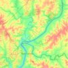 Barra do Quaraí topographic map, elevation, terrain