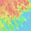 East Port L'Hebert topographic map, elevation, terrain