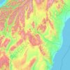 Waitaki District topographic map, elevation, terrain