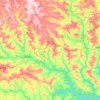 Alexânia topographic map, elevation, terrain