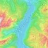 Königssee topographic map, elevation, terrain