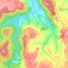 Kimberley topographic map, elevation, terrain
