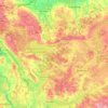 Rajon Mjadsel topographic map, elevation, terrain