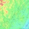 Androscoggin County topographic map, elevation, terrain