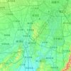 Shuangliu District topographic map, elevation, terrain