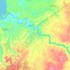 rio rapel topographic map, elevation, terrain
