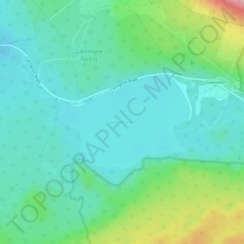 Loch Morlich topographic map, elevation, terrain