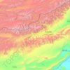 Akqi County topographic map, elevation, terrain