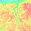 Montrevault-sur-Èvre topographic map, elevation, terrain