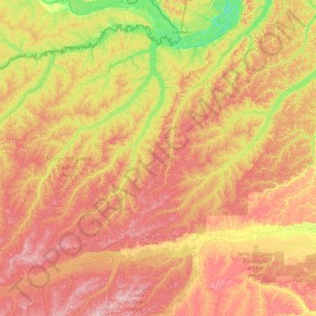 Atalaia do Norte topographic map, elevation, terrain